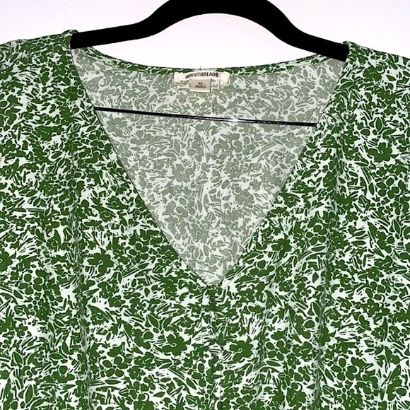 Goodthreads Ditsy Floral Smocked Blouse Top - Picture 10 of 12